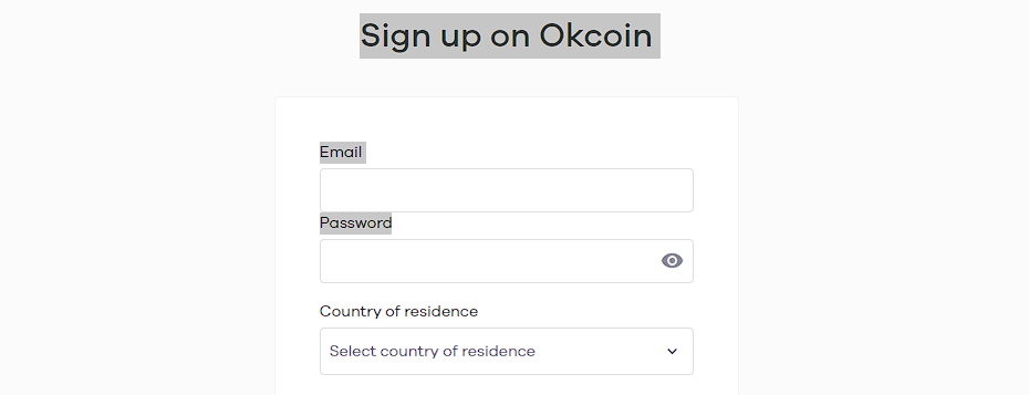 open an okcoin account step 3